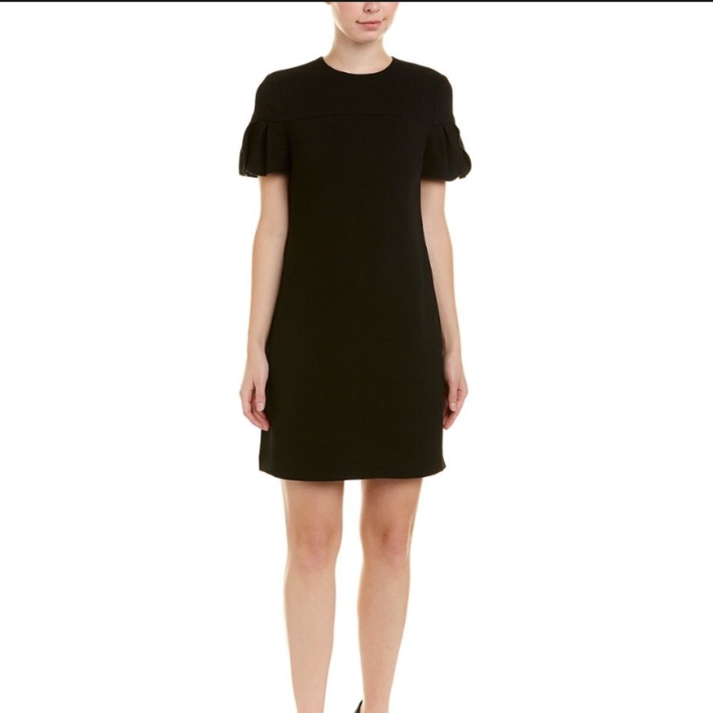 Trina Turk Black Jacinta Petal Sleeve Mini Dress